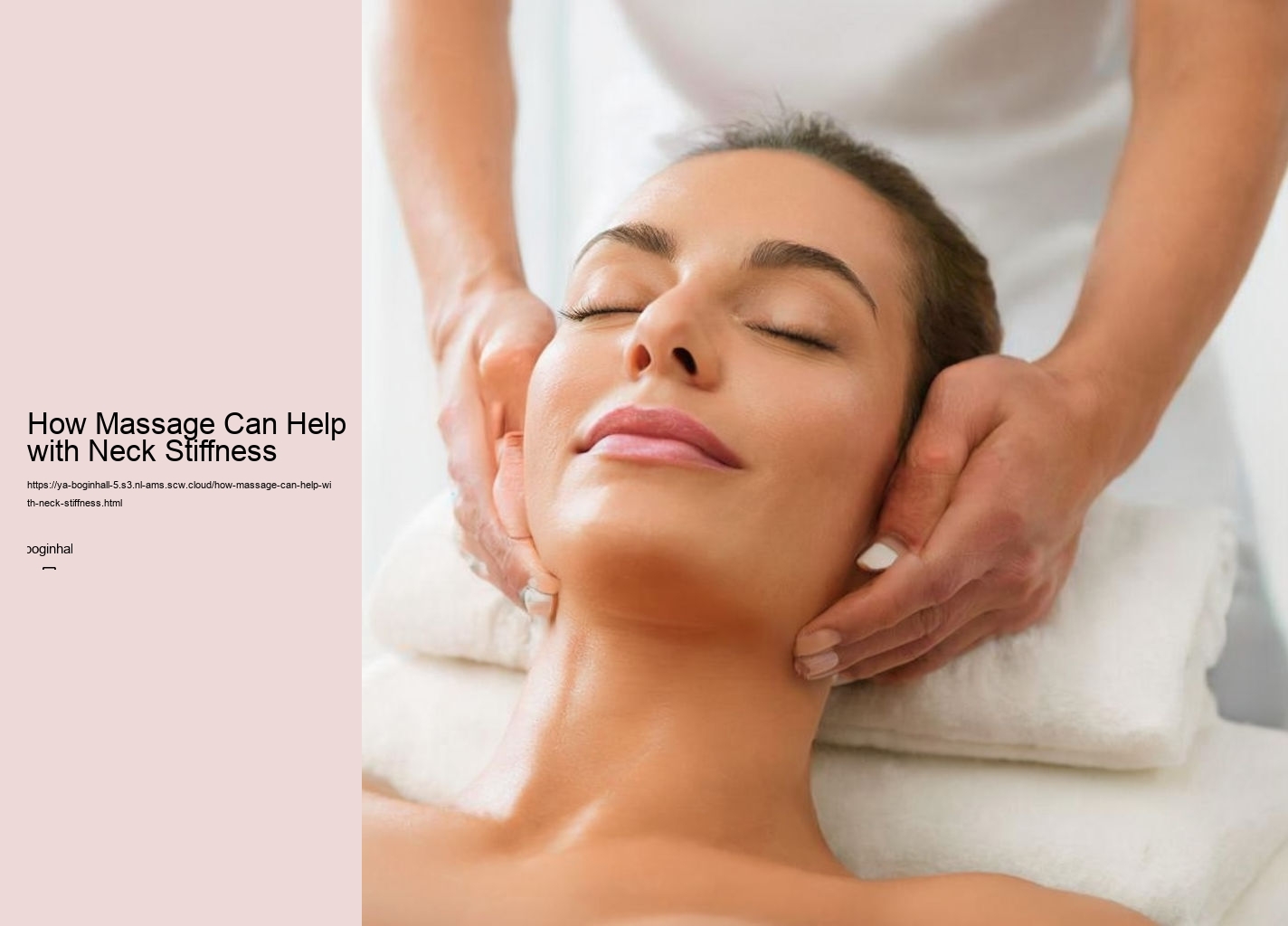 How Massage Can Help with Neck Stiffness